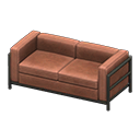 Animal Crossing Items Cool sofa Brown Fabric color Black