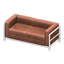 Animal Crossing Items Cool sofa Brown Fabric color White