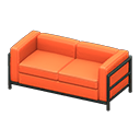 Animal Crossing Items Cool sofa Orange Fabric color Black