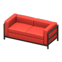 Animal Crossing Items Cool sofa Red Fabric color Black