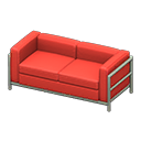 Animal Crossing Items Cool sofa Red Fabric color Silver