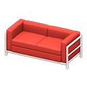 Animal Crossing Items Cool sofa Red Fabric color White