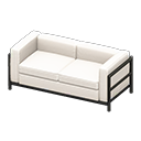 Animal Crossing Items Cool sofa White Fabric color Black