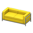 Animal Crossing Items Cool sofa Yellow Fabric color Silver