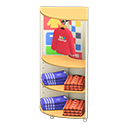 Animal Crossing Items Corner clothing rack Casual clothes Displayed clothing Light wood