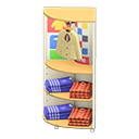 Animal Crossing Items Corner clothing rack Cute clothes Displayed clothing Light wood