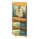 Animal Crossing Items Corner clothing rack Cute clothes Displayed clothing Natural wood