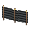 Animal Crossing Items Corrugated iron fence Black