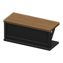 Animal Crossing Items Counter table Black & dark wood