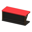 Animal Crossing Items Counter table Black & red