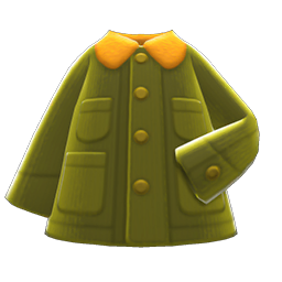 Animal Crossing Items Coverall Coat Avocado