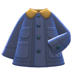 Animal Crossing Items Coverall Coat Navy blue