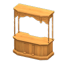 Animal Crossing Items Covered counter Natural wood