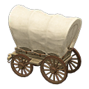 Animal Crossing Items Covered wagon Light brown