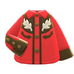 Animal Crossing Items Cowboy Shirt Red