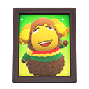 Animal Crossing Items Curlos'S Photo Dark Wood