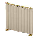 Animal Crossing Items Curtain partition Ivory Curtains Gold