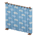 Animal Crossing Items Curtain partition Light blue Curtains Copper