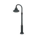 Animal Crossing Items Curved streetlight Black