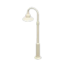 Animal Crossing Items Curved streetlight White