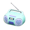 Animal Crossing Items Cute Music Player Sky blue