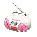 Animal Crossing Items Cute Music Player White