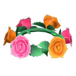 Animal Crossing Items Switch Recipe Cute Rose Crown (Colorful)