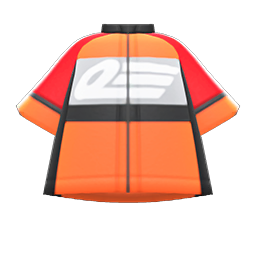 Animal Crossing Items Cycling Shirt Red & orange