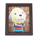 Animal Crossing Items Daisy'S Photo Dark Wood