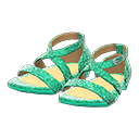 Animal Crossing Items Dance shoes Green