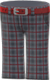 Animal Crossing Items Switch Dark gray checkered school pants