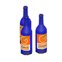 Animal Crossing Items Decorative bottles Orange labels Label Blue