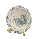 Animal Crossing Items Decorative plate Monochrome floral design Design Light brown