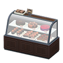 Animal Crossing Items Dessert case Dark wood