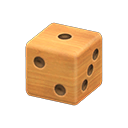 Animal Crossing Items Die Wood grain