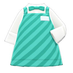 Animal Crossing Items Diner Apron Aquamarine