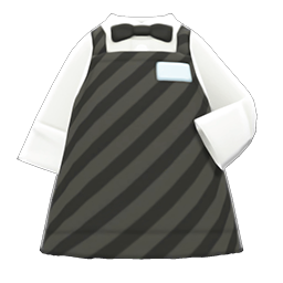 Animal Crossing Items Diner Apron Black