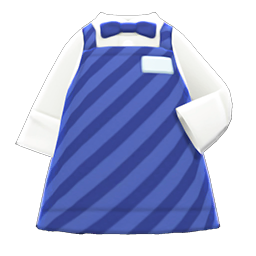 Animal Crossing Items Diner Apron Blue