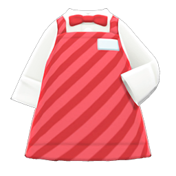 Animal Crossing Items Diner Apron Red