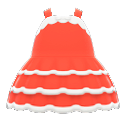 Animal Crossing Items Dollhouse Dress Red