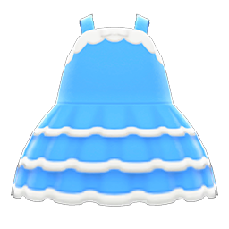 Animal Crossing Items Dollhouse Dress Sky blue