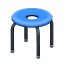 Animal Crossing Items Donut stool Blue Seat design Black