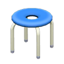 Animal Crossing Items Donut stool Blue Seat design White