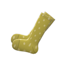 Animal Crossing Items Switch Dotted Knee-high Socks