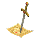 Animal Crossing Items Double-edged sword Old map Pierced object Gold