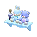 Animal Crossing Items Dreamy wall rack Blue