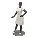 Animal Crossing Items Dress mannequin White Dress color Black