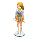 Animal Crossing Items Dress-up doll Cheerleader Outfit Medium-length gold