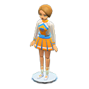 Animal Crossing Items Dress-up doll Cheerleader Outfit Short brown