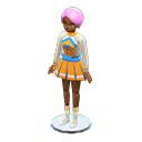 Animal Crossing Items Dress-up doll Cheerleader Outfit Short pink